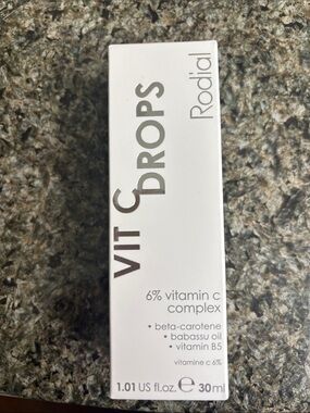 NWT Rodial White Vit C Drops 6% Vitamin C Complex 30ml